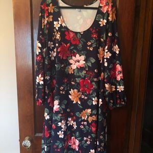 NWT Old Navy Fit & Flair Floral Dress 3x
